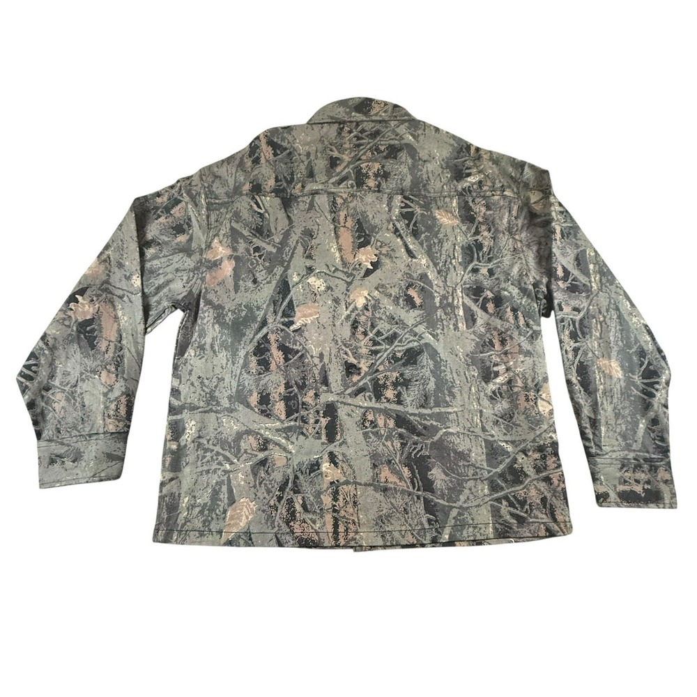 NOMAD Camo Shirt Jacket Men's L Snap Button Workwear Hunting Streetwear Canvas - Picture 2 of 9